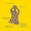 Handcrafted Lord Balaji brass idol in antique yellow finish, measuring 3.2 x 9.9 x 8.6 cm, ideal for home, office, or altar decor. Durable and compact.