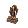 Handmade resin statue of Lord Shiva Shankar, depicting his majestic pose with Nandi, ideal for home, office, or altar decor.