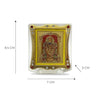 Handmade Lord Tirupati Balaji acrylic statue, measuring 7 x 3 x 8.5 cm, perfect for car dashboards, featuring vibrant colors and intricate design.