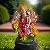 Marble dust statue of Mata Sherawali (Goddess Durga), intricately designed with vibrant colors, ideal for home decor, altars, or gifting