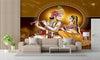 Vibrant Radha Krishna wall sticker featuring intricate details, perfect for home decor and celebrating Hindu deities and the essence of Hinduism.