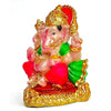 Handcrafted resin Ganesha idol, 10x7x5 cm, ideal for home altar or car dashboard. Symbolizes prosperity, wisdom, and good fortune