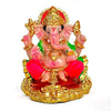 Handcrafted resin Ganesha idol, 10x7x5 cm, ideal for home altar or car dashboard. Symbolizes prosperity, wisdom, and good fortune