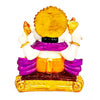 Handcrafted resin Ganesha idol, 10x7x5 cm, ideal for home altar or car dashboard. Symbolizes prosperity, wisdom, and good fortune