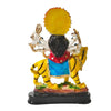 Handcrafted Sherawali Mata statue made from resin and marble, showcasing intricate details and vibrant colors, perfect for home and spiritual decor.