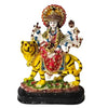 Handcrafted Sherawali Mata statue made from resin and marble, showcasing intricate details and vibrant colors, perfect for home and spiritual decor