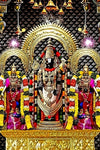 A colorful vinyl sticker of Lord Tirupati Balaji, showcasing intricate details and vibrant hues, perfect for home decor.